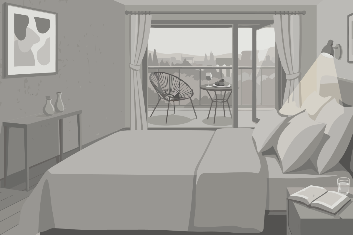 Chambre Familiale avec Salle de Bains Commune